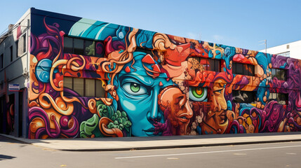 Dive into the cultural tapestry of the city with bold and vibrant street art murals telling their stories on the walls.