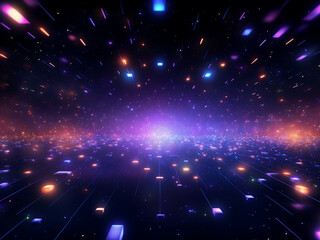 Naklejka premium Cosmic splendor revealed. AI Generation.