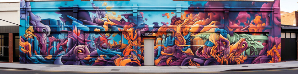 Experience the rhythm and energy of the city streets with a bold street art mural as your guide.