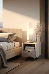 Diseño elegante y moderno de un dormitorio clásico con luz natural
