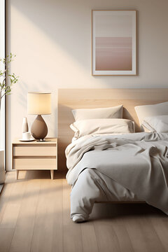 Dise&ntilde;o elegante y moderno de un dormitorio cl&aacute;sico con luz natural
