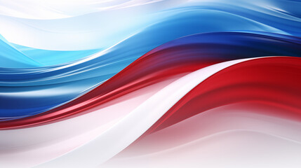 Abstract red white and blue patriotic background with copy space. - obrazy, fototapety, plakaty