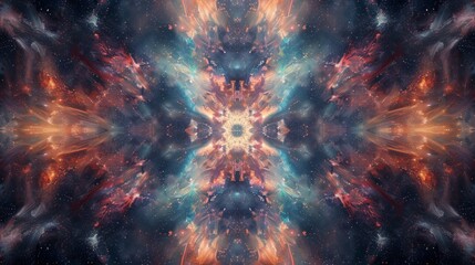Fototapeta premium Abstract Cosmic Kaleidoscope Pattern