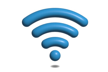 Broadcasting area with Wi-Fi. 3d wireless connection and sharing network on internet. 3D Realistic Wireless network vector illustration.