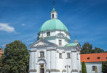 Church of Saint Kazimierz on the New Town of Warsaw city, Poland