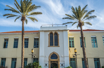 Fototapeta premium Suzanne Dellal Center for Dance and Theater in Neve Tzedek neighborhood in Tel Aviv city, Israel