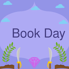 Fototapeta na wymiar World Book Day poster