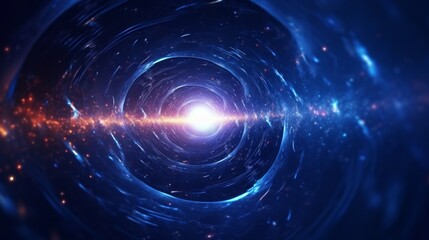 Abstract Particle Moving In The Sci-fi Space Wallpaper, Background