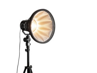Professional studio light on transparent or white background