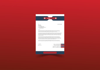 Modern business and corporate letterhead template.