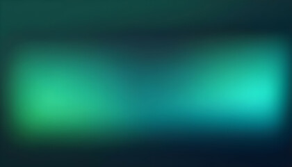 Wide magical defocused illustration rich bluish green. Business brochure cover design opal dark green. Gradient background, blank space for text.