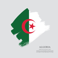 Flag of Algeria, vector illustration 