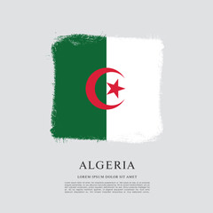Flag of Algeria, vector illustration 