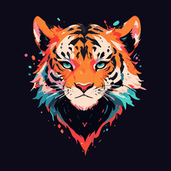 Mesmerizing Tiger Profile in Bold Contrast