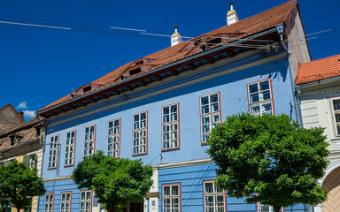 Metropolitan of Ardeal - The Orthodox Archbishopricon building in Old Town of Sibiu city, Romania