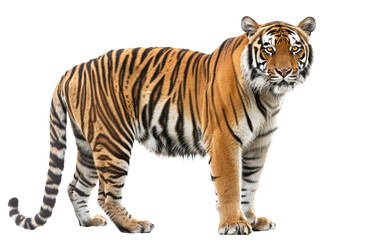 Obraz premium Tiger on transparent or white background