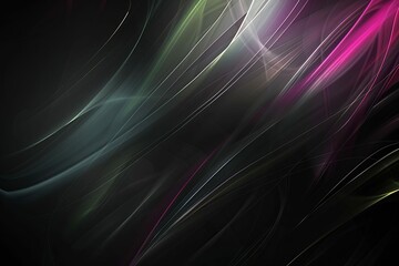Dark wallpaper with abstract lines design background illustration - obrazy, fototapety, plakaty