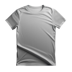 white t-shirt on Isolated transparent background png. generated with AI