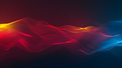 Fluid Color Symphony: Dynamic Fusion of Red and Blue Energies - obrazy, fototapety, plakaty