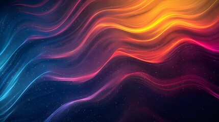 Colorful Cosmos: Abstract Waves Exploding with Red, Orange, and Blue