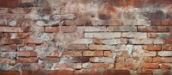 Obraz premium A detailed close up showcasing the artistry of old brickwork, each brick telling a story of history and landscape through its unique composite material and font