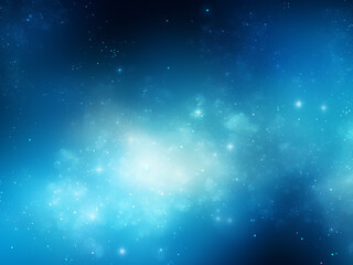 Fototapeta na wymiar Mesmerizing cosmic nebulae blue background. AI Generation.