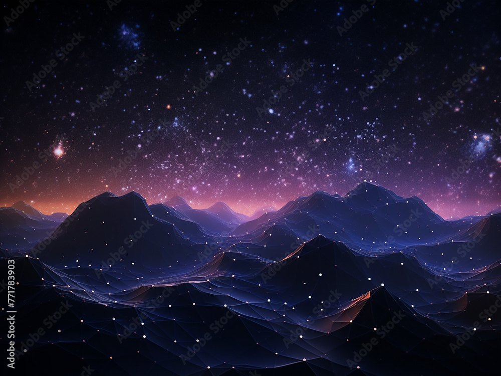Canvas Prints obscure cosmic rays dark in the galaxy. ai generation.