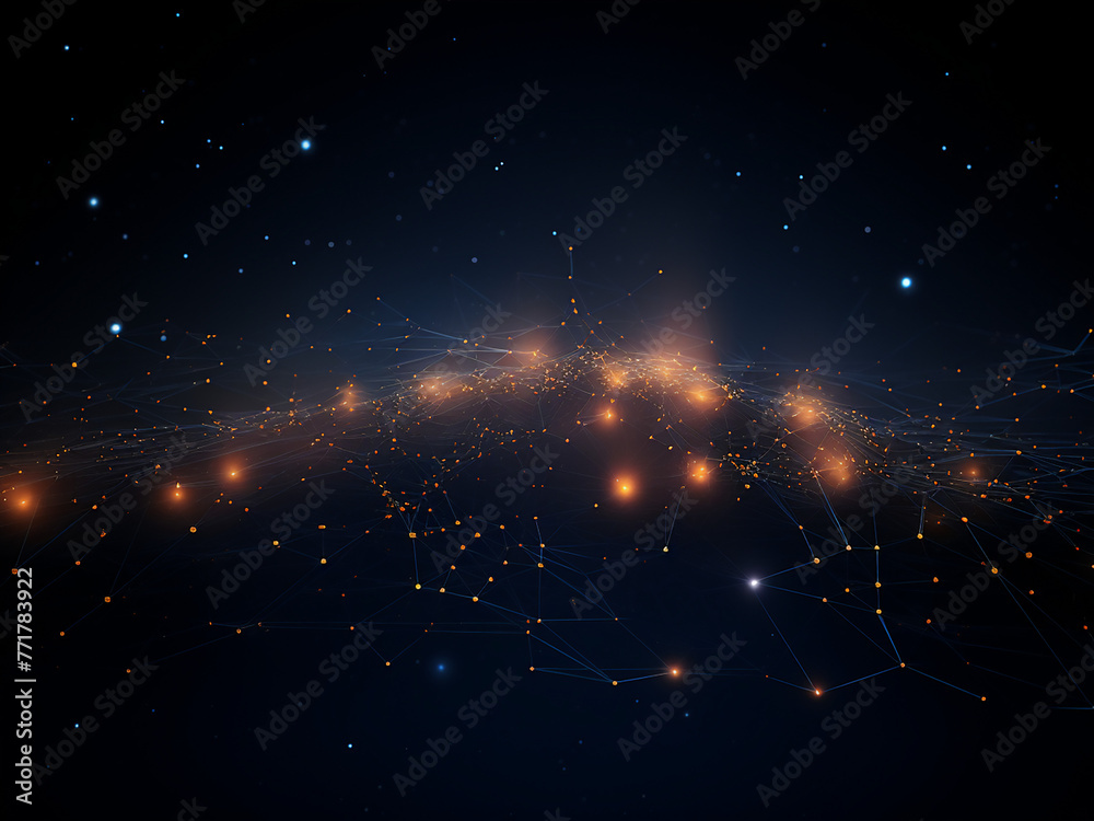 Poster hidden cosmic rays dark within the cosmic void. ai generation.