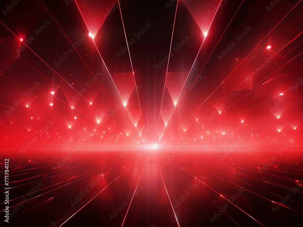 Canvas Prints captivating cosmic rays red in the cosmos. ai generation.