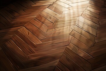 Vector wood parquet floor background