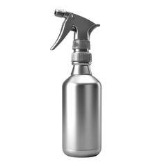 Obraz premium silver material plastic spray bottle on Isolated transparent background png. generated with AI