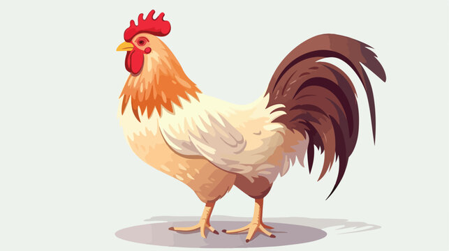 Animal design. chicken icon. Isolated illustration