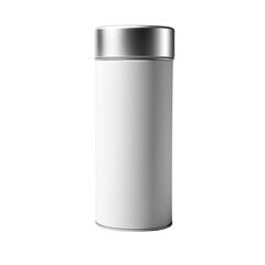 Close-up various metal and white tin can on Isolated transparent background png. generated with AI