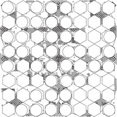 Naklejka premium bwpastel pattern honeycomb96