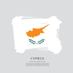 Flag of Cyprus, vector illustration 