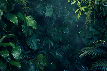 diseÃ±o de fondo de pantalla minimalista con concepto de la selva - obrazy, fototapety, plakaty