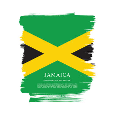 Flag of Jamaica, vector illustration 