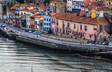 Shore of Vila Nova de Gaia city, Portugal