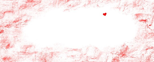 Obraz premium red frame Background with red colour and small heart
