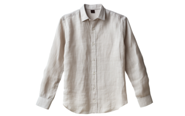 A crisp white shirt against a snowy white background