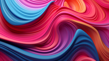 Abstract 3D Background. Abstract 3D Geometric Distirted Wave Background.