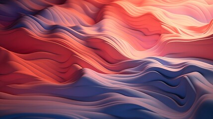 Obraz premium Abstract 3D Background. Abstract 3D Geometric Distirted Wave Background.