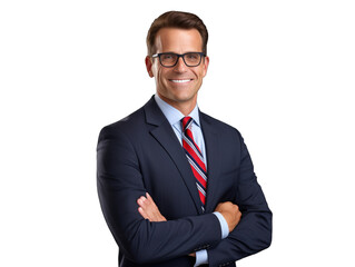 A young beautiful teacher of  smilling on the camera.