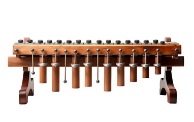 A complex musical instrument with multiple strings and knobs, ready to create enchanting melodies
