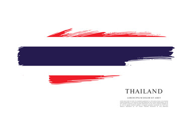 Flag of Thailand, vector illustration 