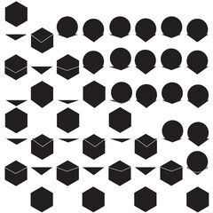 1bwpastels confetti papel picado honeycomb pattern 102