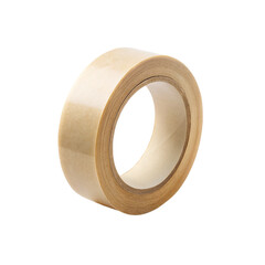 Roll of adhesive tape, isolated on transparent background.