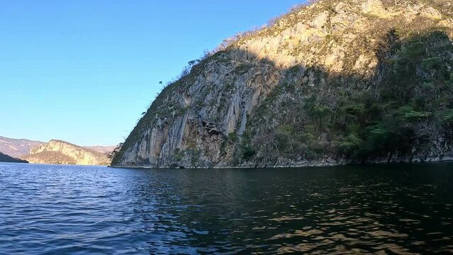 Sumidero Canyon and Grijalva River near Chiapa de Corzo, Mexico,Chiapas