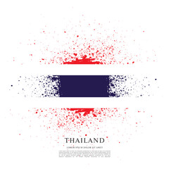 Flag of Thailand, vector illustration 