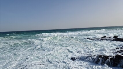 waves on the beach